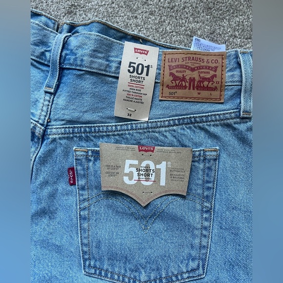 Women’s Levi High Rise Shorts Original Style | Size 32 - Picture 5 of 7